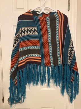 Beautiful poncho, purchased in downtown Scottsdale Arizona